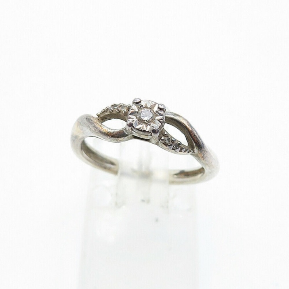 diamond princess cut whitegold ring